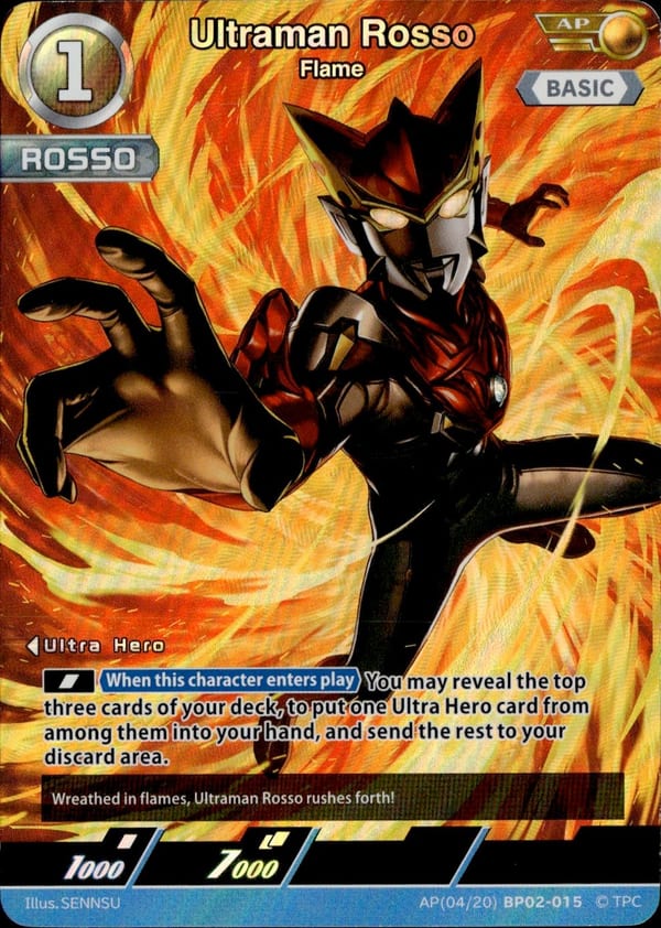 Ultraman Rosso card