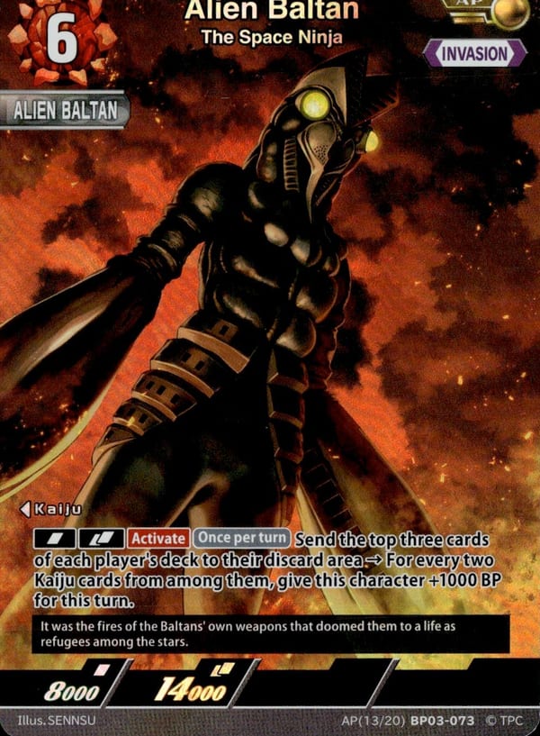 The Space Ninja Alien Baltan card