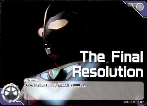The Final Resolution BP01-106