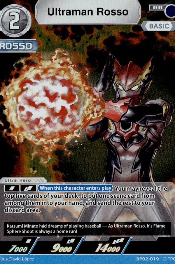 Ultraman Rosso card