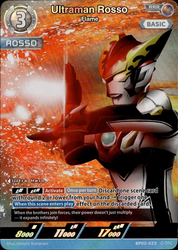 Ultraman Rosso card