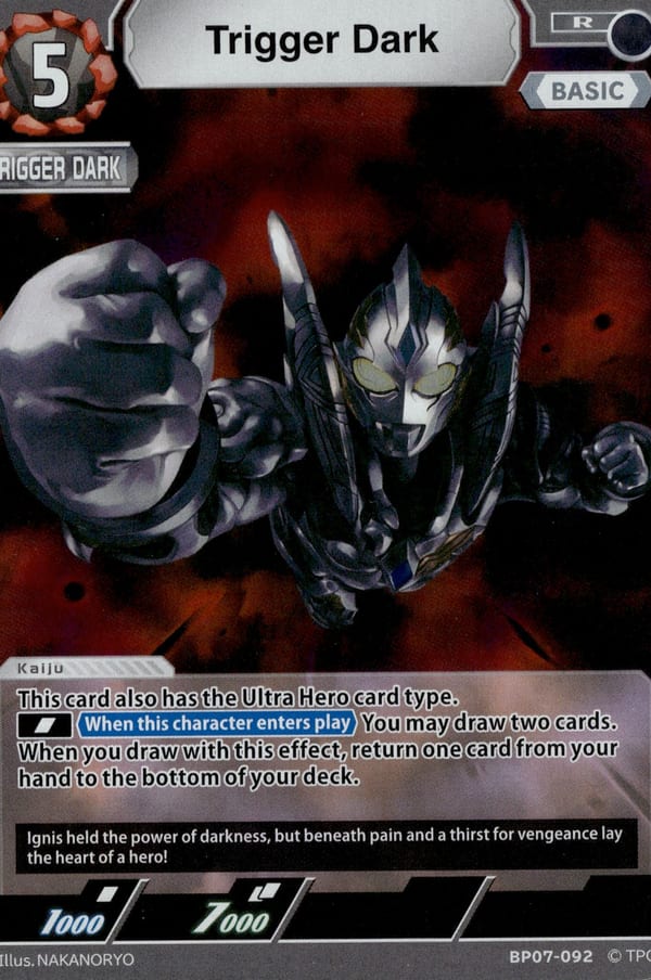 Trigger Dark card