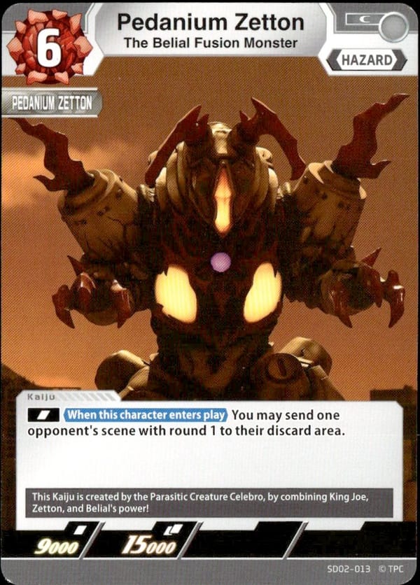 The Belial Fusion Monster Pedanium Zetton SD02-013